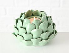 Керамический подсвечник ХРУПКАЯ КУВШИНКА, мятный, 14 см, Boltze