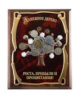 Плакетка "Панно Денежное дерево Роста, прибыли и процветания" (Размер: 26*20 см)