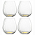 Набор бокалов для вина alice, 610 мл, золотистые, 4 шт.