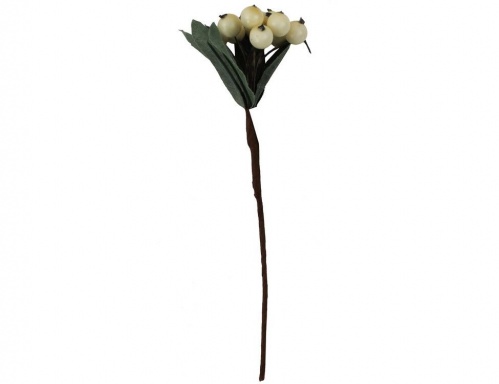 Декоративная ветка "Белые ягоды", 21 см, Hogewoning фото 2
