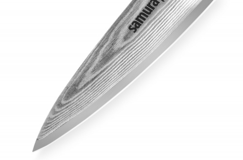 Нож Samura овощной Damascus, 9 см, G-10, дамаск 67 слоев фото 3