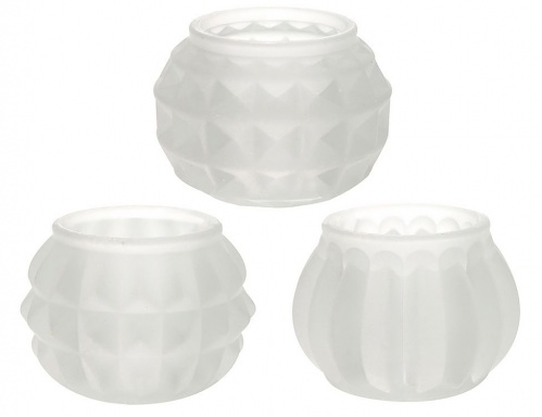 Подсвечник для чайной свечи "Эстела", стекло, 5 см, разные модели, Koopman International