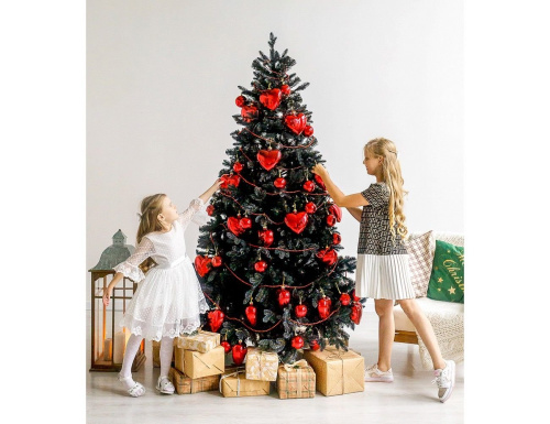 Искусственная ель ОДРИ BLACK, 240 см, чёрная, хвоя Литая+ПВХ, GREEN TREES в интернет-магазине VsemPodarok.com фото 3
