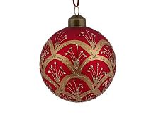 Набор ёлочных шаров АРТИФИС, стекло, красный, 10 см, 9 шт., Due Esse Christmas