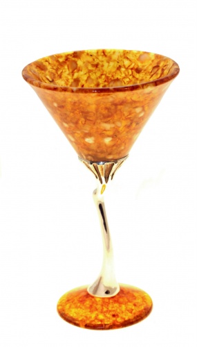 бокал для мартини "Лето" из янтаря, 1404 фото 3