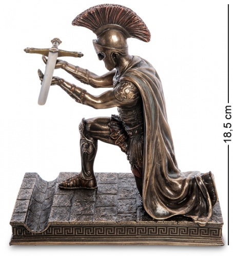 WS-1024 Статуэтка с ножом канцелярским "Римский воин" фото 2