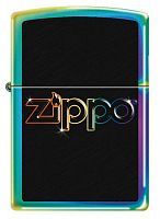 Зажигалка ZIPPO, латунь с покрытием Spectrum™, разноцветная, глянцевая, 36x12x56 мм, 151 RAINBOW LOGO