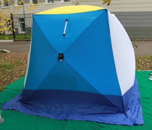 Палатка для зимней рыбалки Стэк Куб-1 трехслойная фото 2