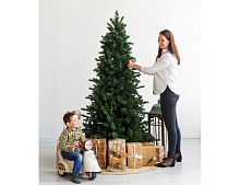 Искусственная узкая елка Леман Премиум 180 см, ЛИТАЯ + ПВХ, GREEN TREES