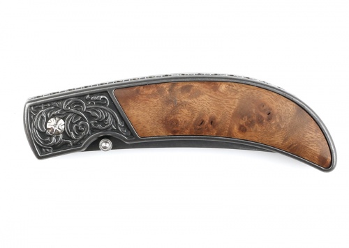 Нож Stinger, 70 мм, коричневый фото 2