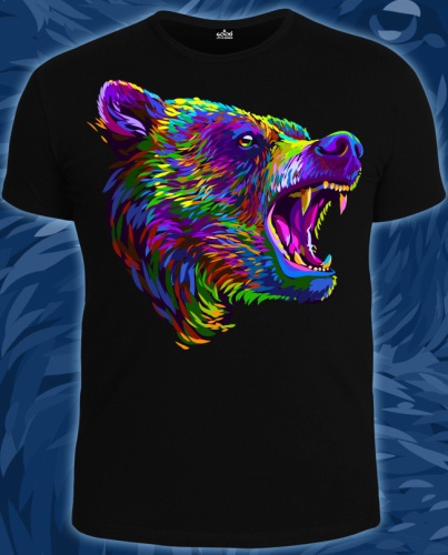 Мужская футболка"Флюра медведь" фото 2