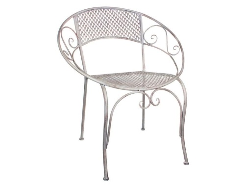 Комплект дачной мебели "Ажурный прованс" (2 кресла, стол), металл, Edelman фото 3