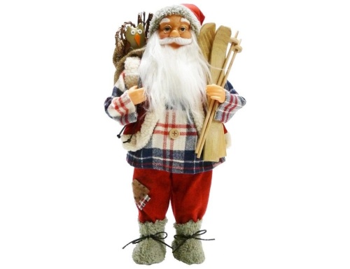 Шотландский Санта с подарками и лыжами (Peha)