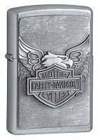 Зажигалка ZIPPO Harley-Davidson®, латунь/сталь с покрытием Street Chrome™, серебристая, 36x12x56 мм, 20230