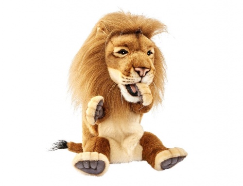 Лев, игрушка на руку 28см, HANSA фото 2