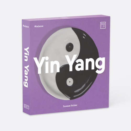 Подставка для благовоний yin yang, D12 см, черно-белая фото 4