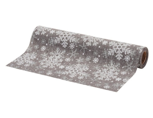 Ткань для декорирования "Праздничные снежинки", 21x250 см, Koopman International
