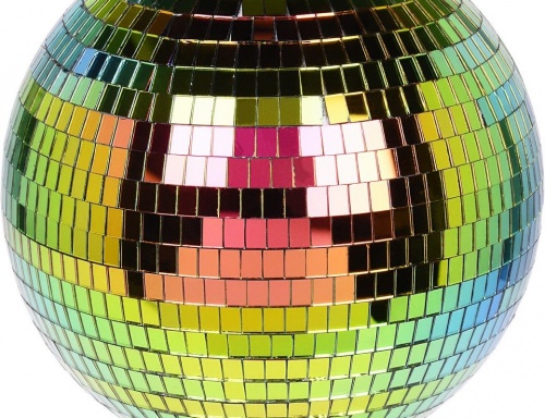 Ёлочный и интерьерный шар "Зеркальное диско", пенополистирол, стекло, радужный, Koopman International фото 2