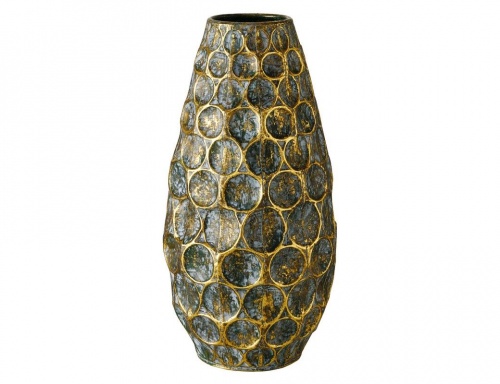 Декоративная ваза "Луэзия", металл, золотой антик, 49 см, Boltze фото 3