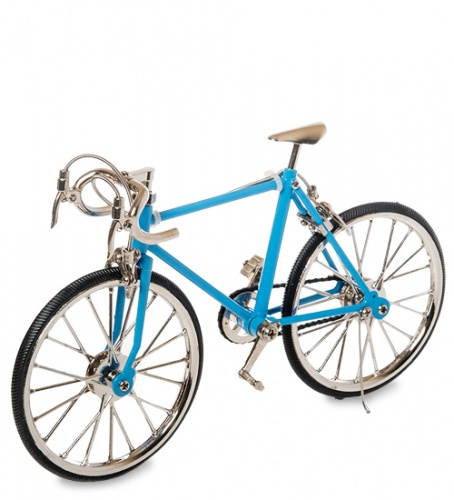 VL-17/4 Фигурка-модель 1:10 Велосипед шоссейник "Racing Bike" голубой