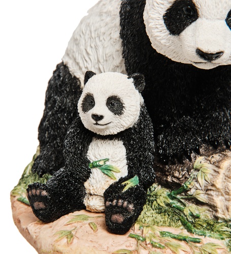 WS-1185 Статуэтка «Панда с детенышем» фото 2