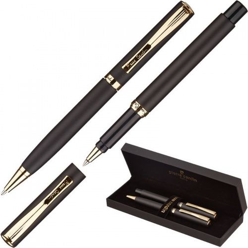 Набор подарочный Pierre Cardin Pen&Pen - Metallic Black GT, шариковая ручка + ручка-роллер, M