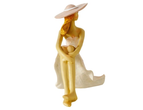 Декоративная статуэтка "Романтичная курортница", полистоун, 12 см, Boltze фото 3