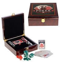 Игра настольная "Покер" ( 100 фишек, кости), L 22,3 W 22,3 H 8 см 659012