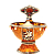 чаша "Державная" из янтаря, 1803k, Серебро