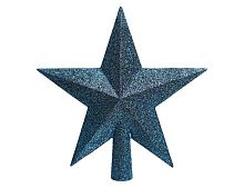 Елочная верхушка "Звезда делюкс", пластик, глиттер, 19 см, Kaemingk