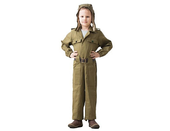 Детский военный костюм ТАНКИСТ, 104-116 см, 3-5 лет, Бока