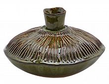 Керамическая ваза "Чудо природы", коричневая, 11х19 см, EDG