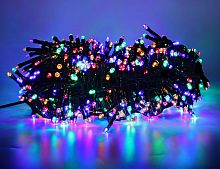 Электрогирлянда на ель 215 см, "Свет на елку -" Luka Snake, 700 LED-огней, контроллер, зеленый PVC провод, 14+3 м, уличная, Edelman, Luca