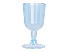 Набор одноразовых бокалов для вина АКЛИ, пластик, синий, 160 мл, 4 шт., Koopman International