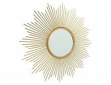 Настенное зеркало "Солнышко лучистое" золотое, 50 см, Boltze