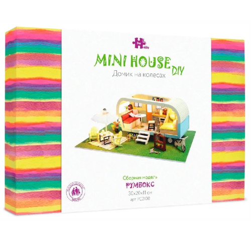 Румбокс, интерьерный конструктор MiniHouse Домик на колесах фото 3