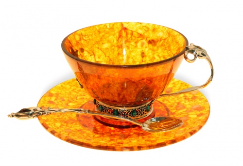 Чайная чашка "Восточная сказка" из янтаря, 31002/L фото 3