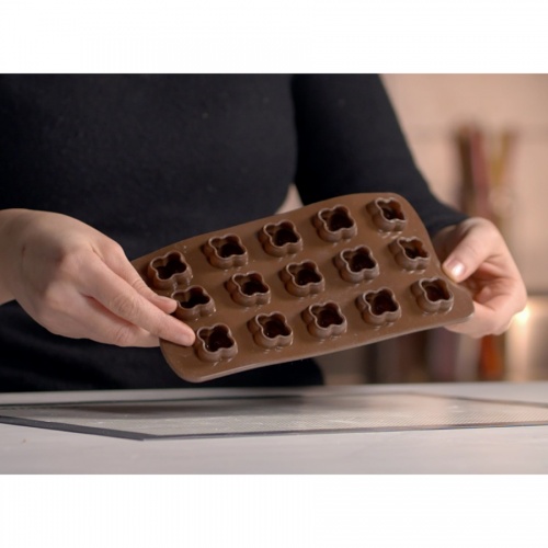 Форма для приготовления конфет choco game 11 х 21 см силиконовая фото 5