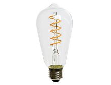 Светодиодная лампа для открытого светильника "Эдисон" со спиралью, белый LED-огонь, 6.4x14.3 см, цоколь Е27, Kaemingk