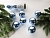 Набор однотонных пластиковых шаров, глянцевые, голубые, 60 мм, упаковка 10 шт., Winter Decoration