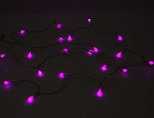 Электрогирлянда "Цветные шарики", 20 LED-огней, 190 см, прозрачный провод, батарейки, Koopman International