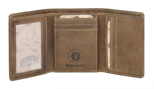 Бумажник Klondike Jane, коричневый, 11x8,5x1,5 см фото 4
