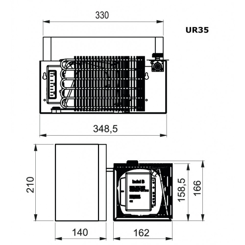 Охлаждающий компрессорный агрегат Indel B UR35 фото 5