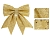 Бант для декорирования МЕРЦАЮЩИЙ, золотой, 20х24 см, разные модели, Koopman International