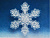 Снежинка КРУЖЕВНАЯ РОСКОШЬ, акрил, прозрачно-белая матовая, 12 см, Forest Market