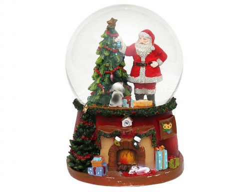 Снежный шар "Санта с подарками", 10.5х11.14.5 см, Sigro фото 2