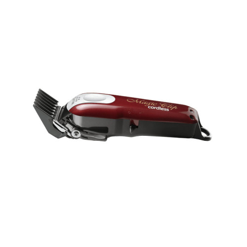 Машинка для стрижки Wahl Magic Clip Cordless 5V, аккум/сетевая, 8 насадок, бордовая фото 5