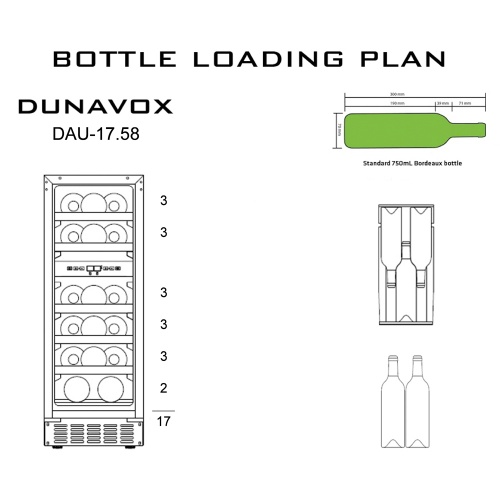 Винный шкаф Dunavox DAU-17.58DW фото 4