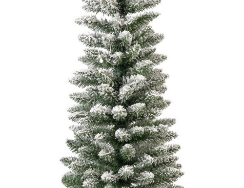 Искусственная ель ПЕНСЕЛ ПАЙН заснеженная (хвоя - PVC), зелёная, 300 см, Winter Deco в интернет-магазине VsemPodarok.com фото 2