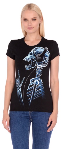 Женская футболка"X-Skeleton" фото 2